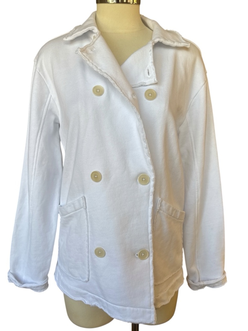 Mododoc NWT Jacket Double Breasted White XS
